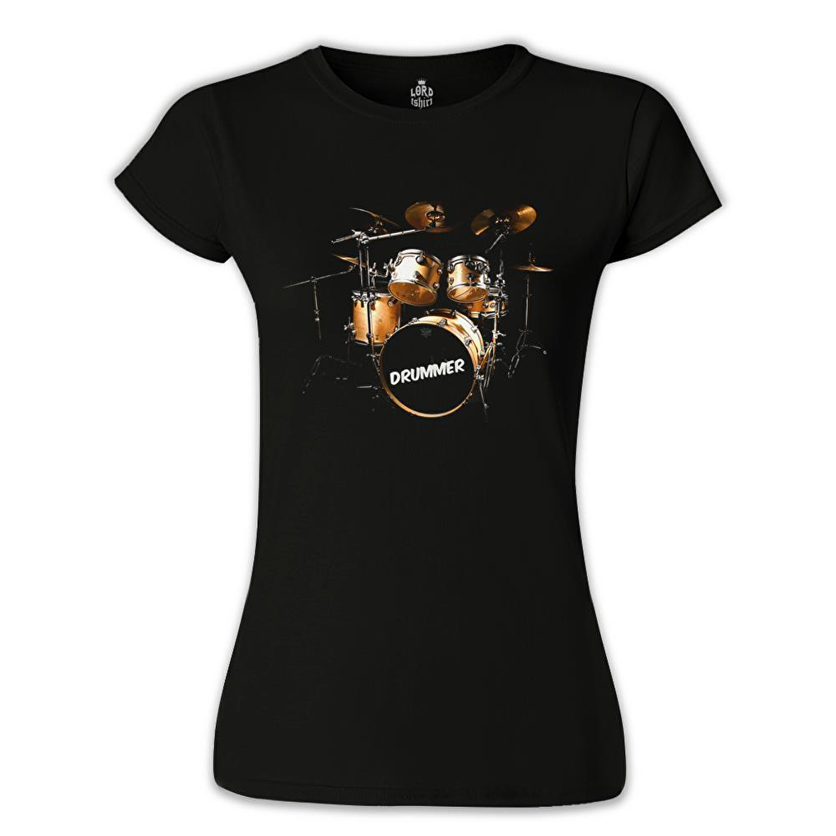 Drummer Siyah Bayan Tshirt