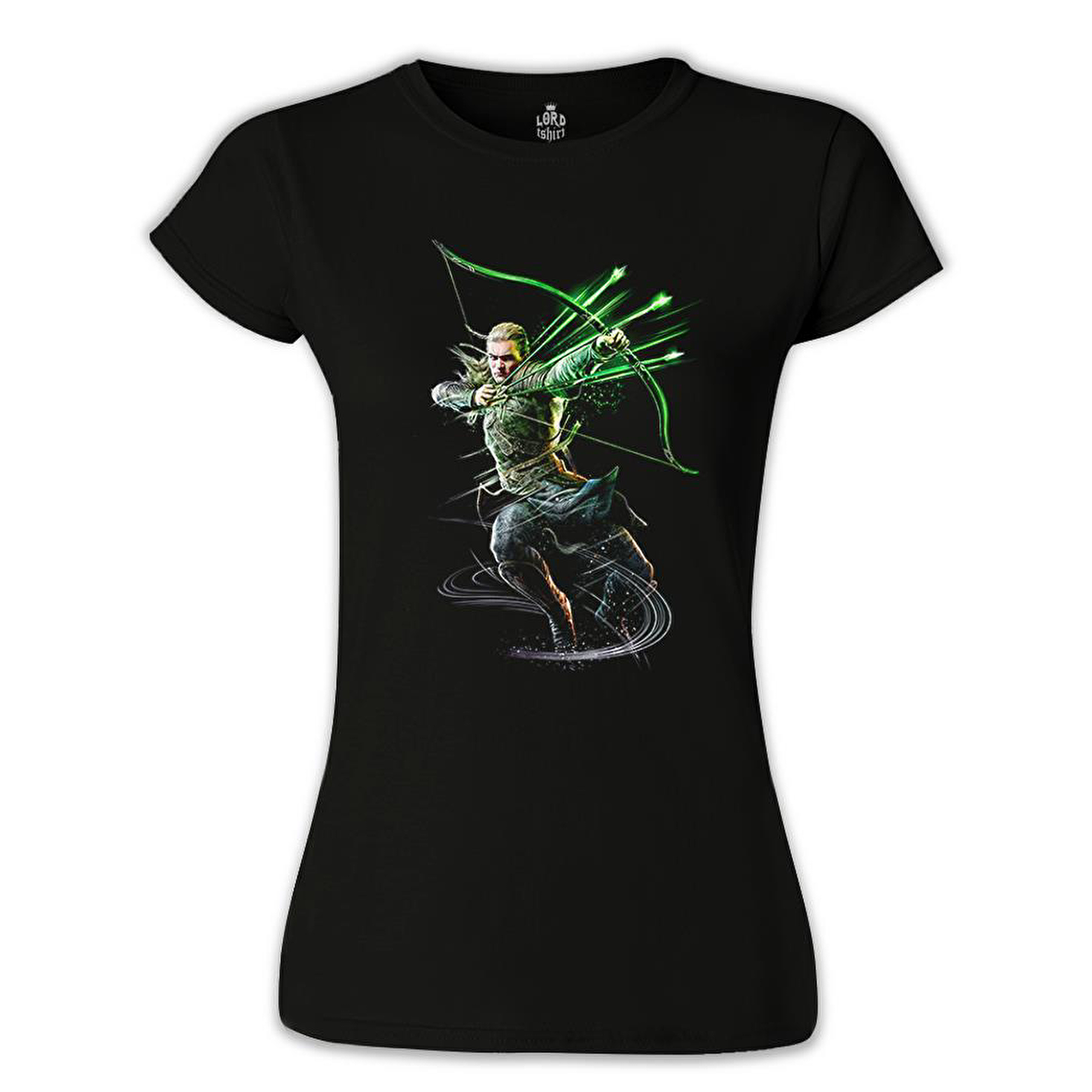 Guardians of Middle Earth - Legolas Siyah Bayan Tshirt