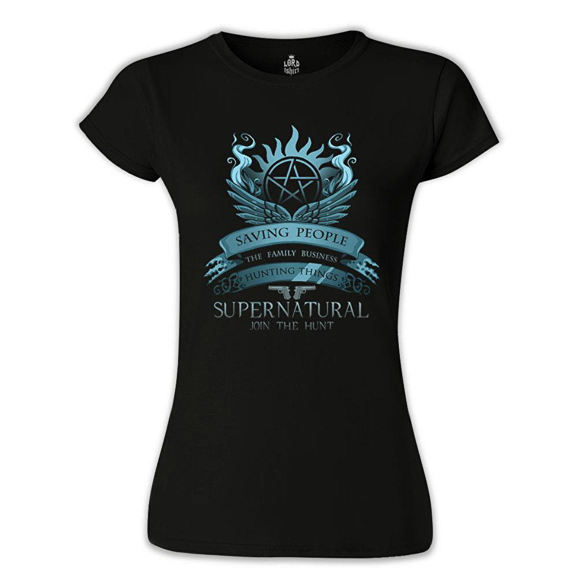 Supernatural - Join the Hunt Siyah Bayan Tshirt