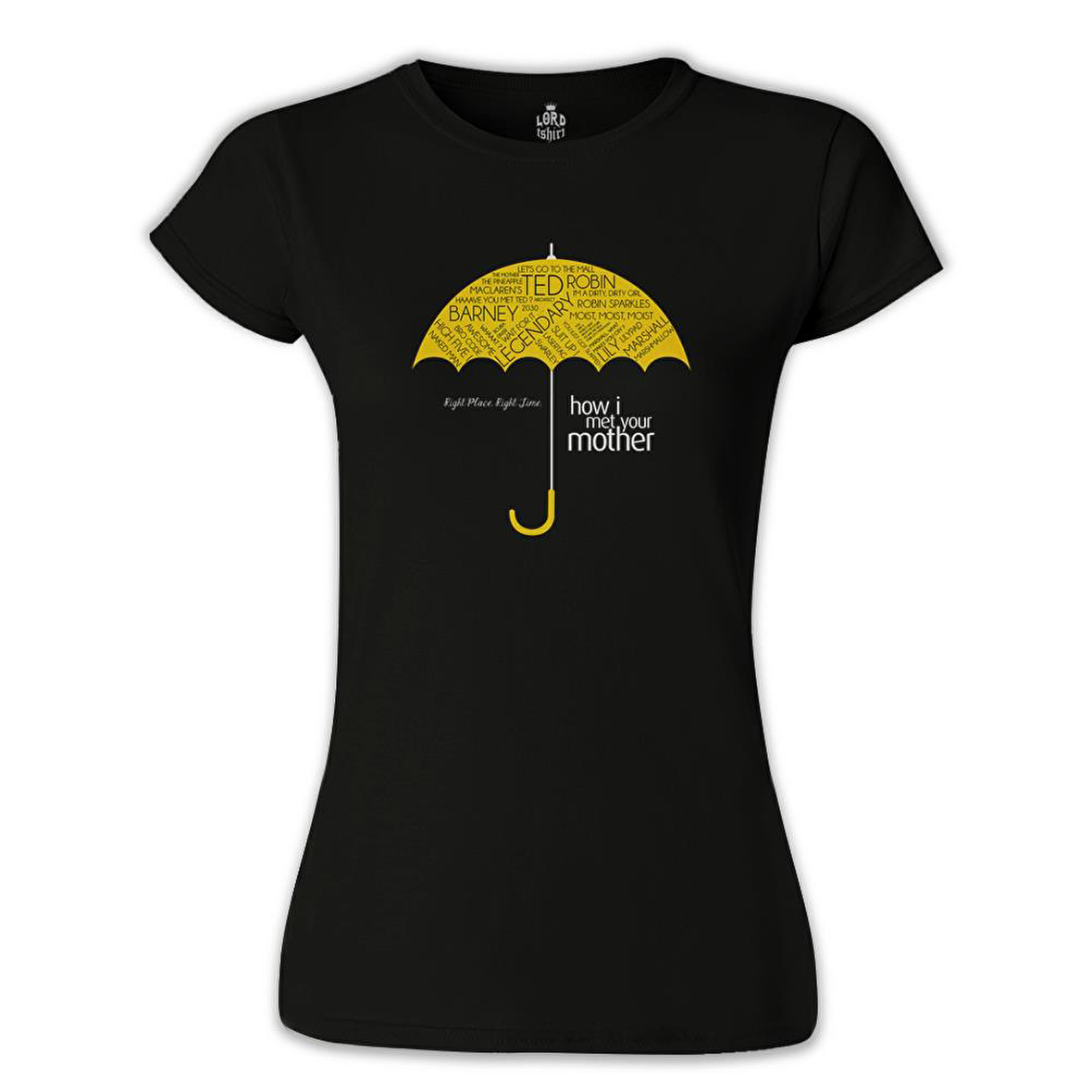 How I Met Your Mother - Umbrella Siyah Bayan Tshirt
