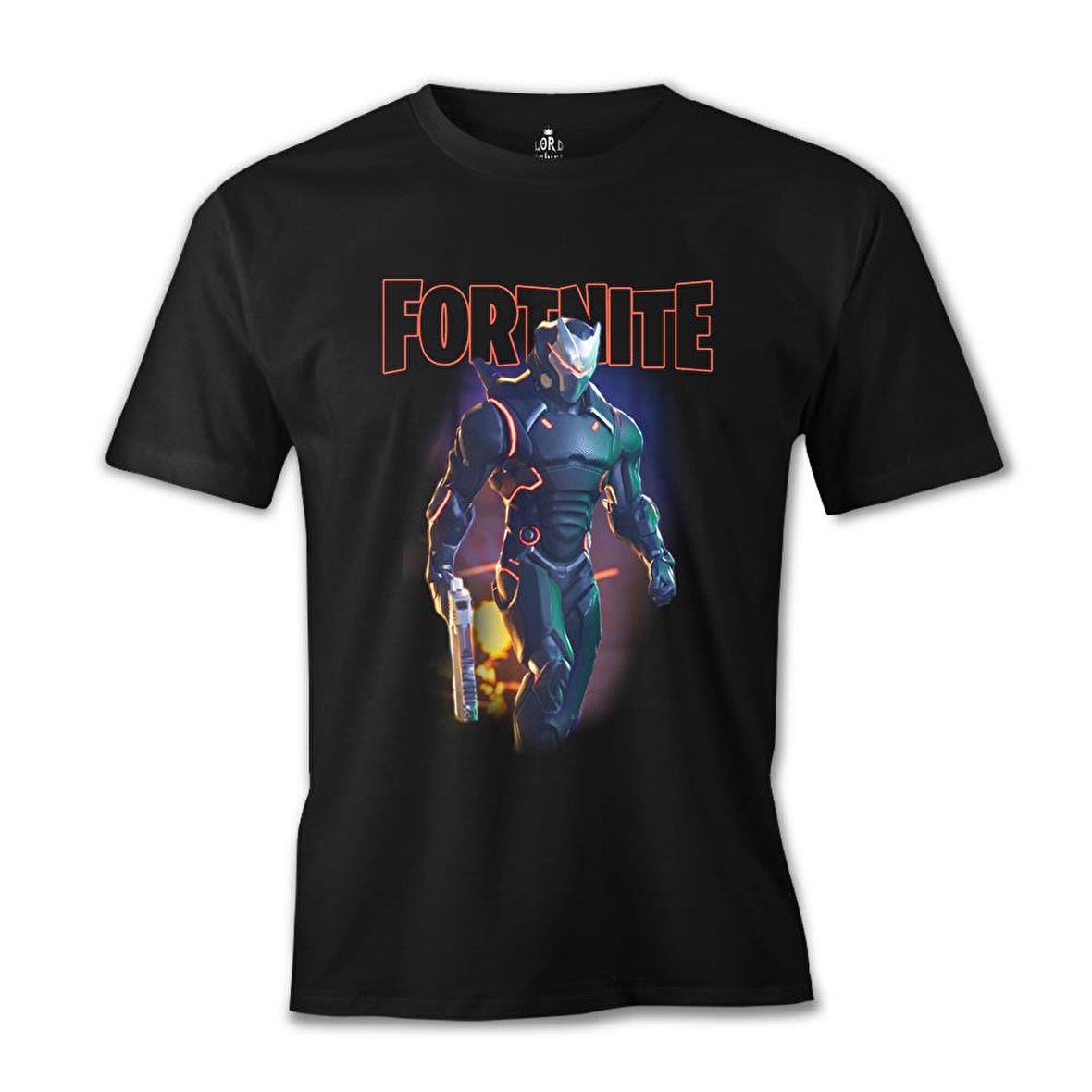 Fortnite - Firegun Siyah Erkek Tshirt