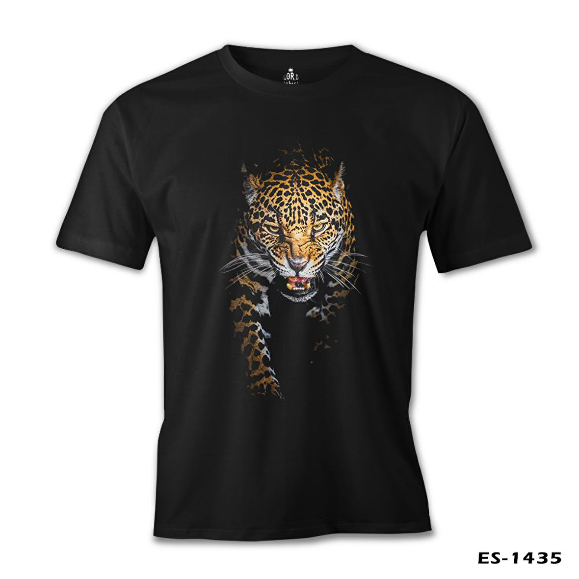Leopar Siyah Erkek Tshirt