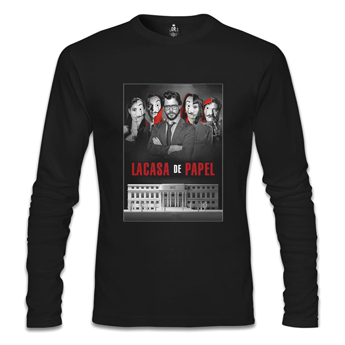 La Casa De Papel - Team Siyah Erkek Sweatshirt