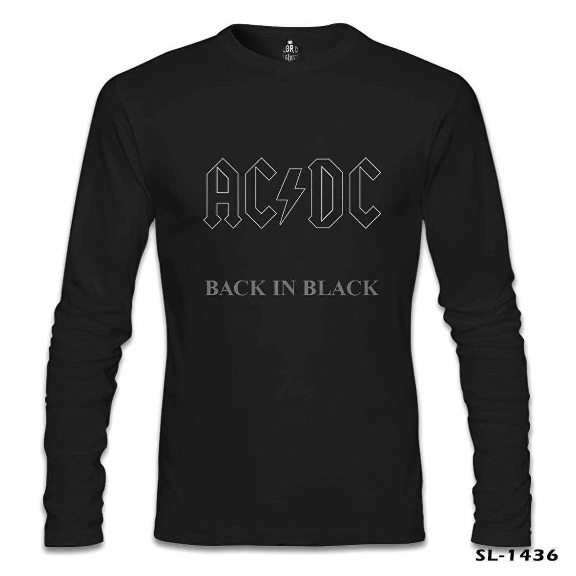 AC DC - Back in Black 1 Siyah Erkek Sweatshirt