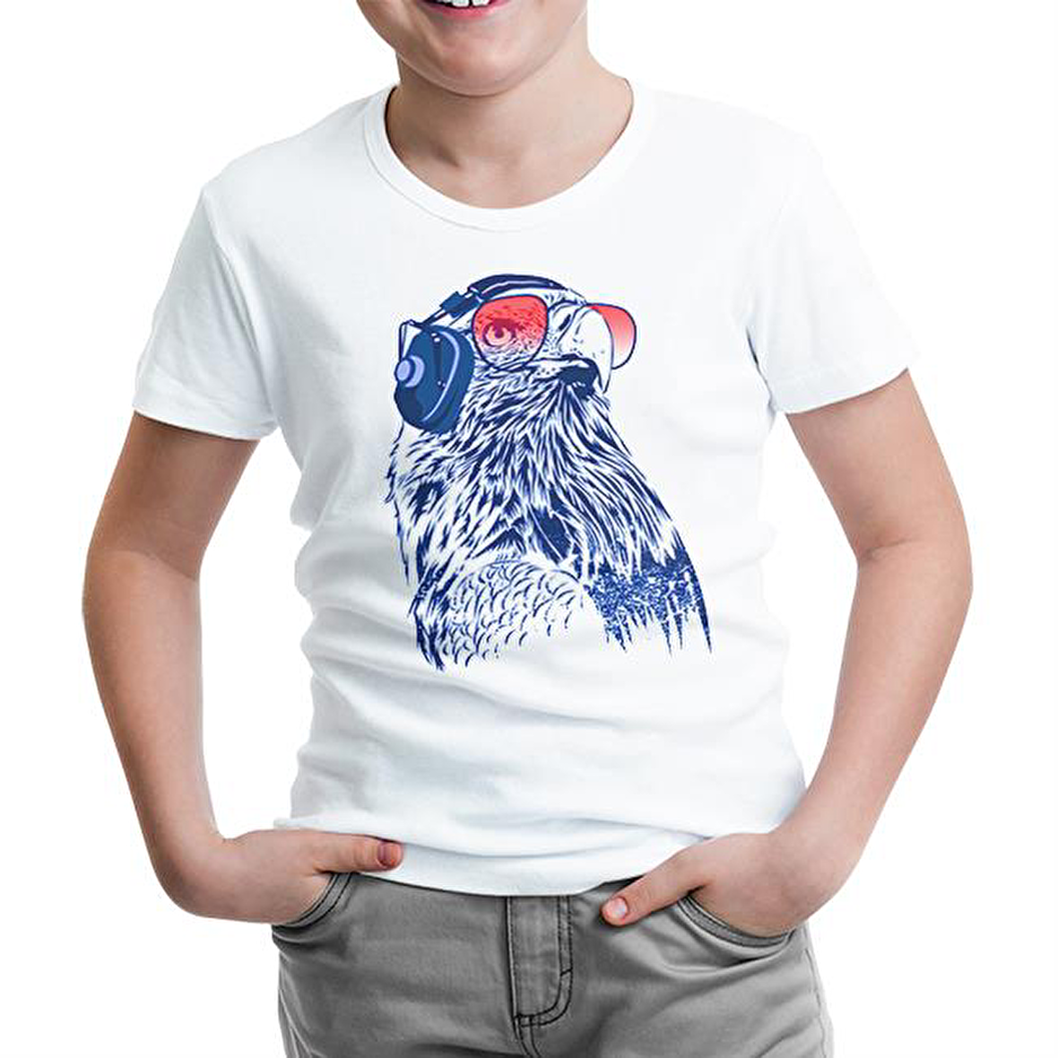 Kartal Beyaz Çocuk Tshirt