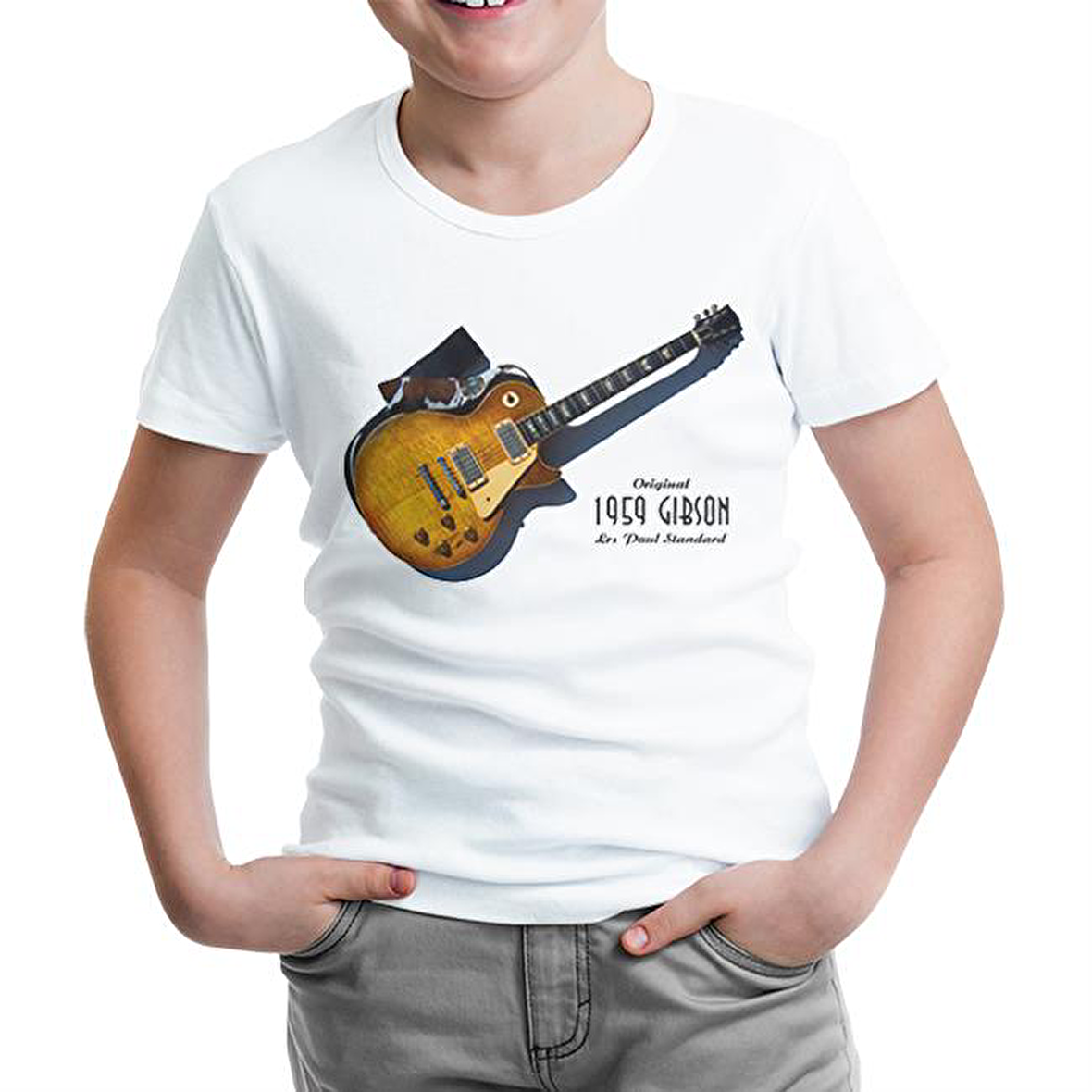 Gibson 1959 Beyaz Çocuk Tshirt