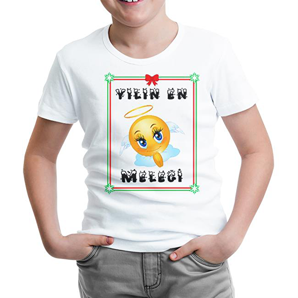 Yılın Meleği Beyaz Çocuk Tshirt