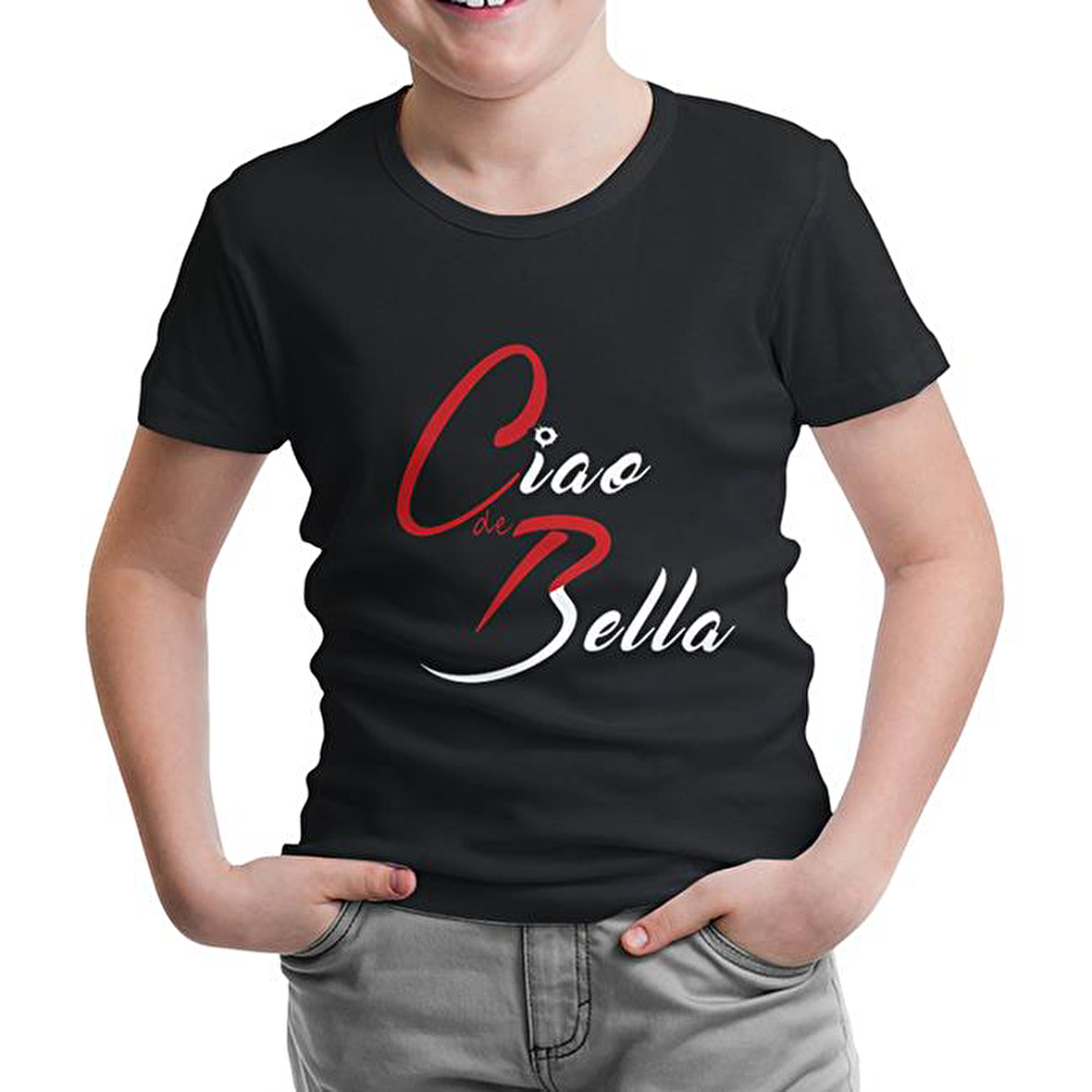 Ciao Bella - CdeP Siyah Çocuk Tshirt