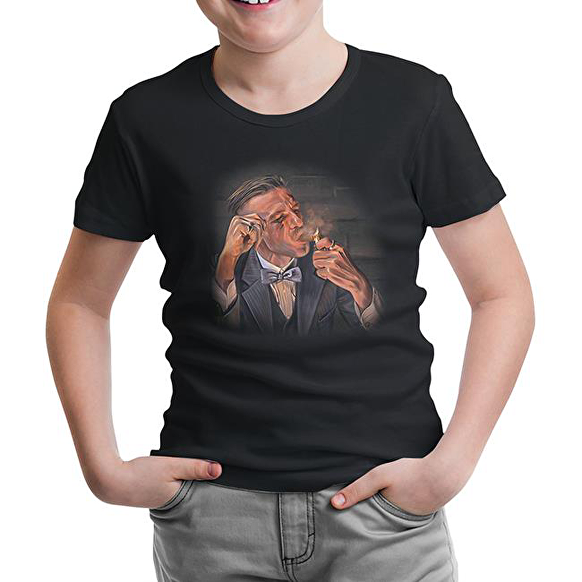 Peaky Blinders - Lit Siyah Çocuk Tshirt