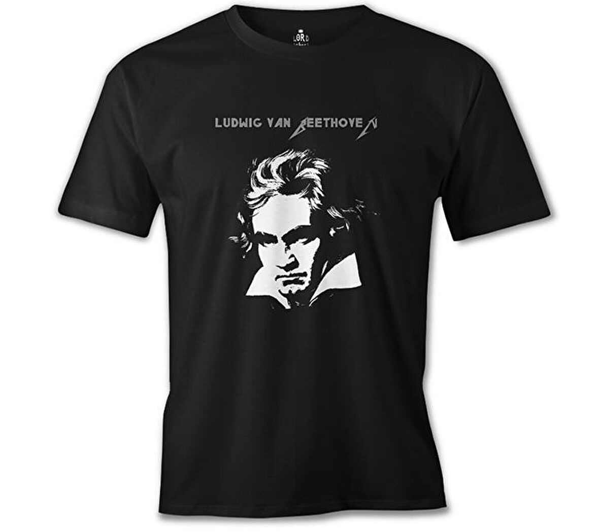 Ludwig van Beethoven Siyah Erkek Tshirt