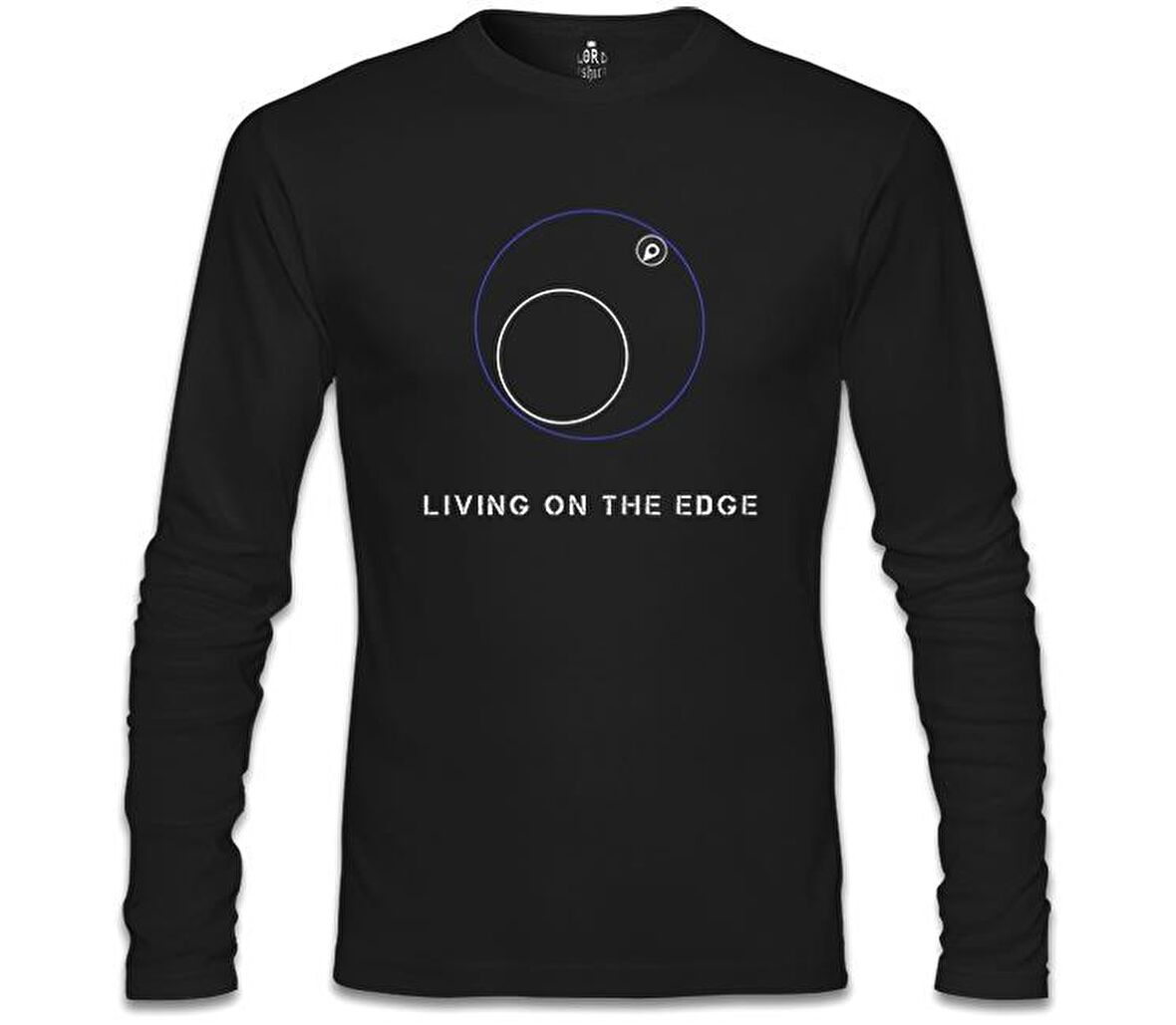 PUBG - Living on the Edge Siyah Erkek Sweatshirt