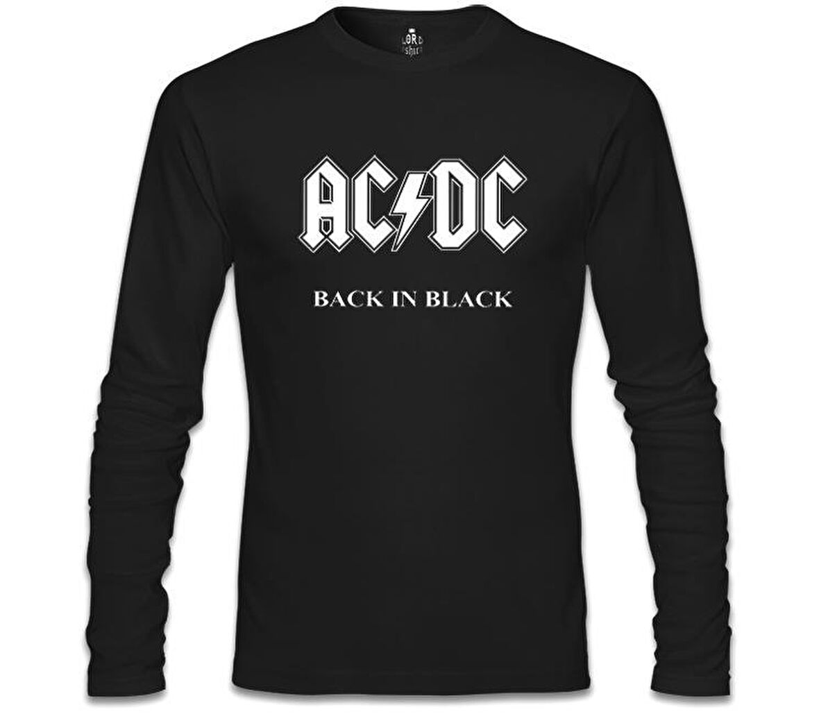 AC DC - Back in Black 2 Siyah Erkek Sweatshirt