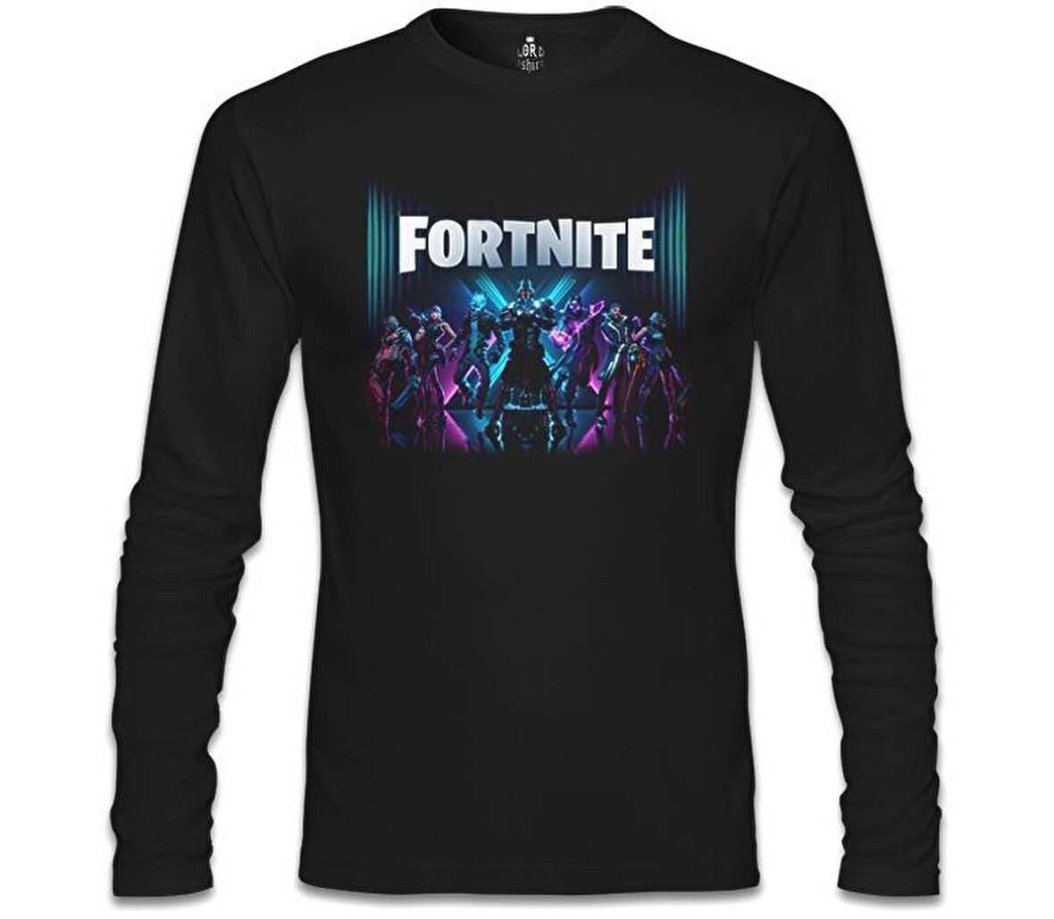 Fortnite - Season X Siyah Erkek Sweatshirt