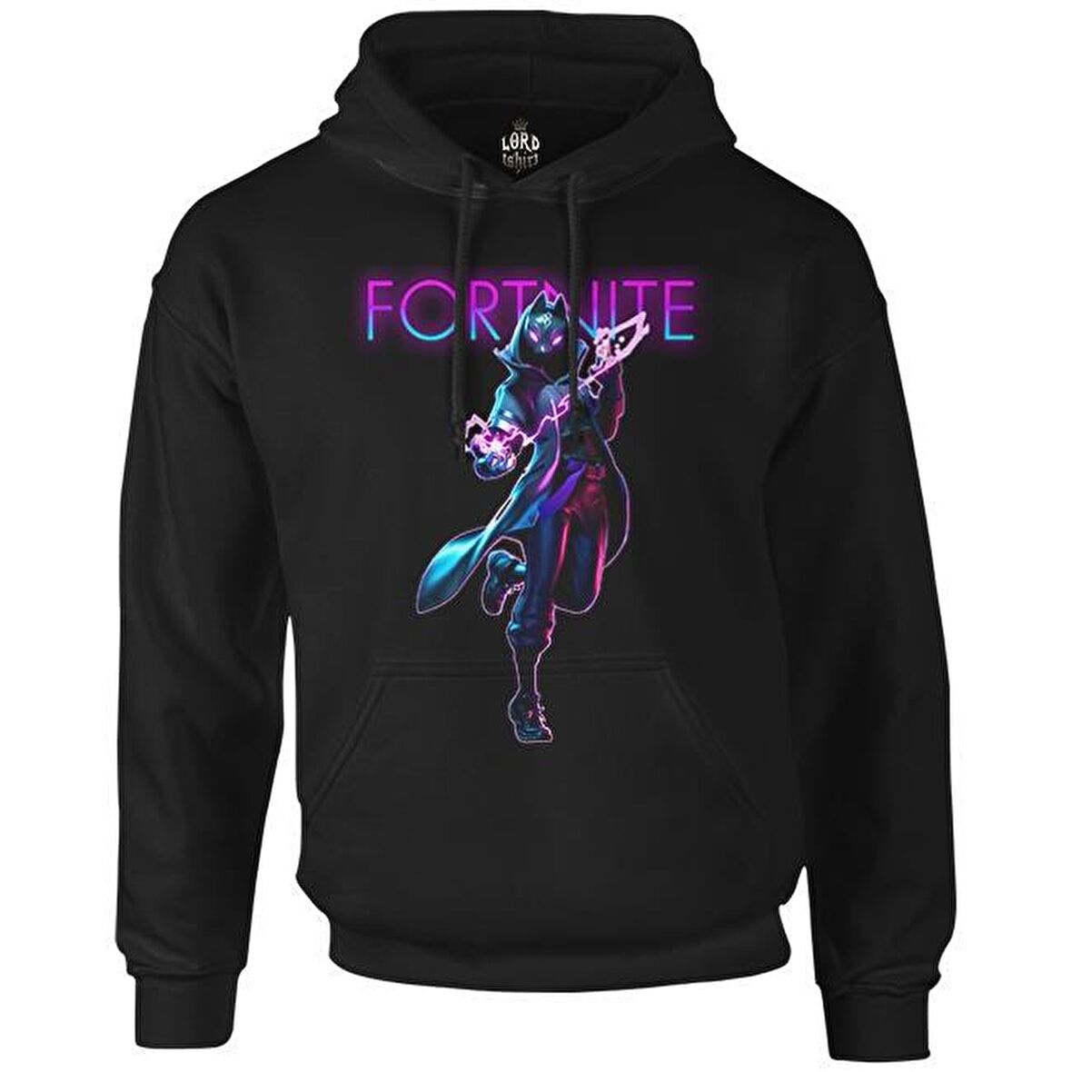 Fortnite - Deriva Siyah Erkek Fermuarsız Kapşonlu