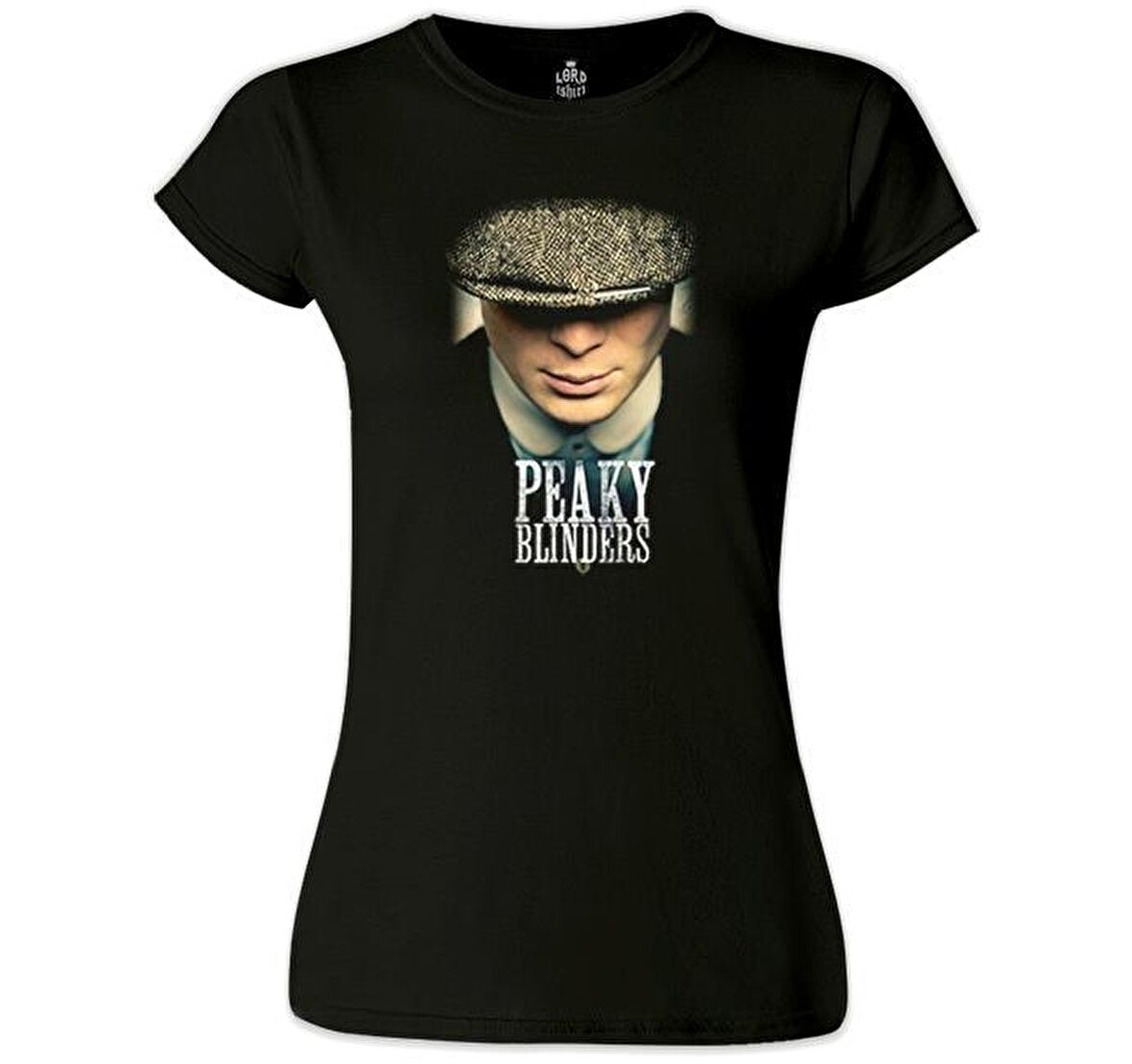 Peaky Blinders - Button Siyah Bayan Tshirt