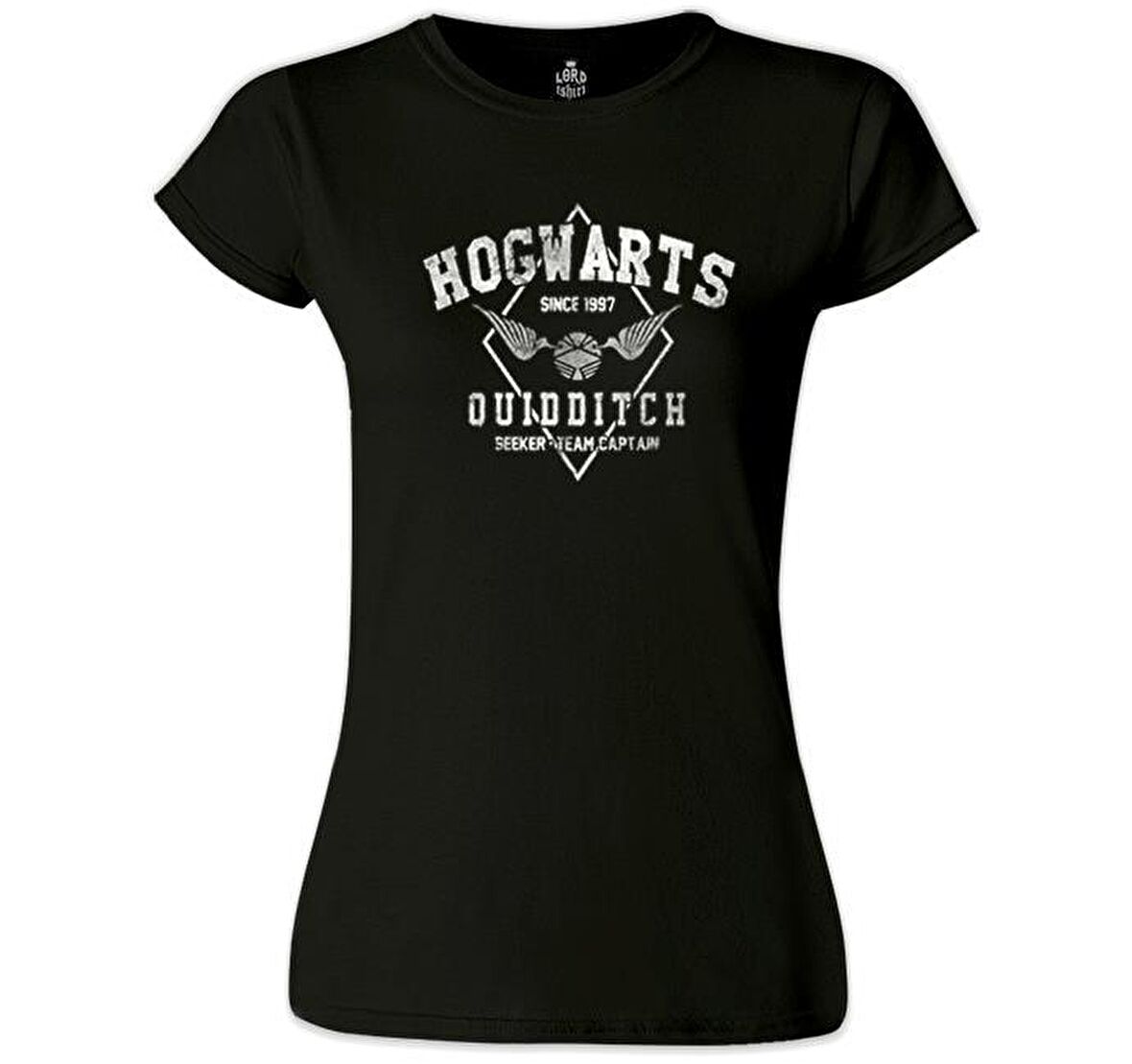 Hogwards - Quidditch Siyah Bayan Tshirt