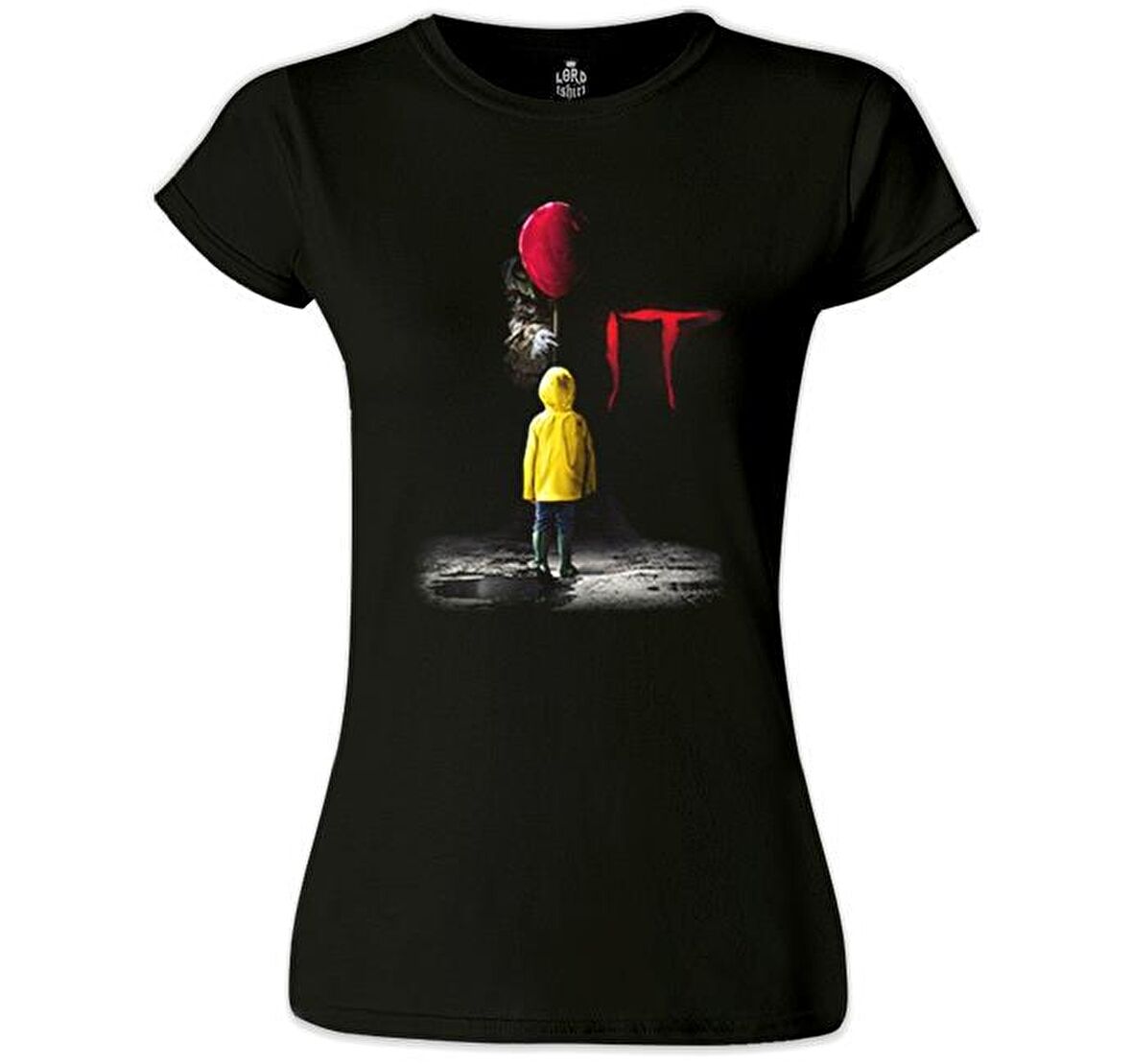IT - Pennywise Siyah Kadın Tshirt