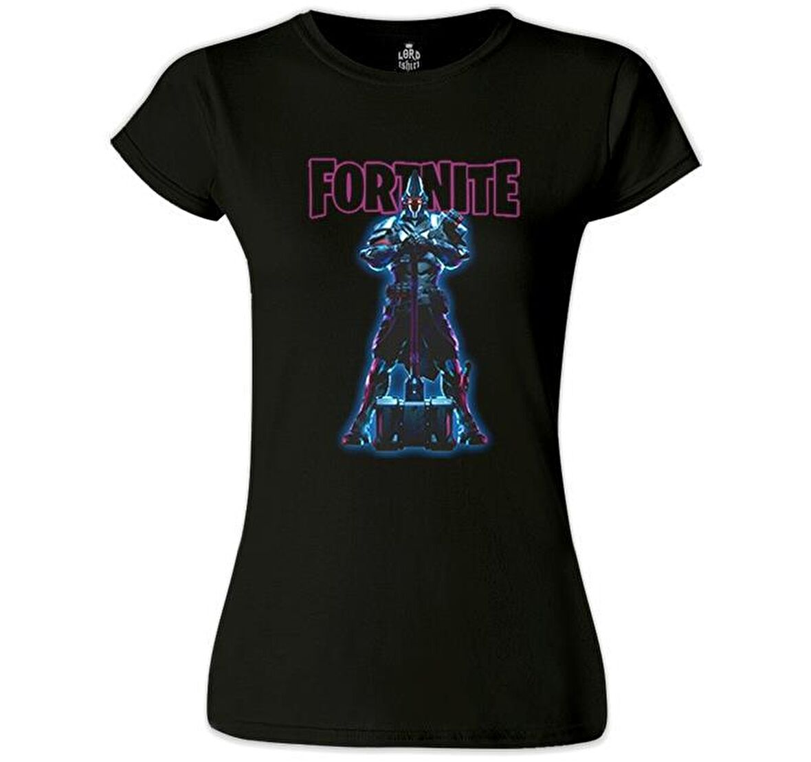 Fortnite - X Knight Siyah Bayan Tshirt