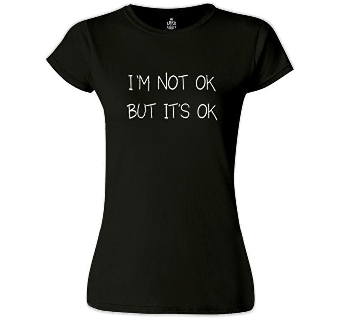 Not OK But OK Siyah Bayan Tshirt