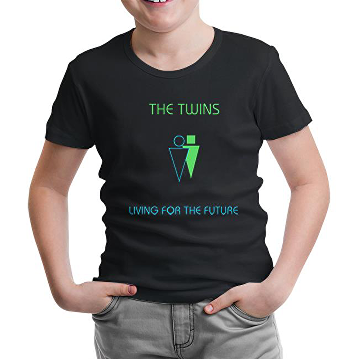 The Twins - Living for the Future Siyah Çocuk Tshirt