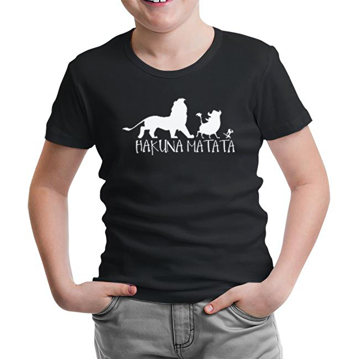 Hakuna Matata - DonT Siyah Çocuk Tshirt