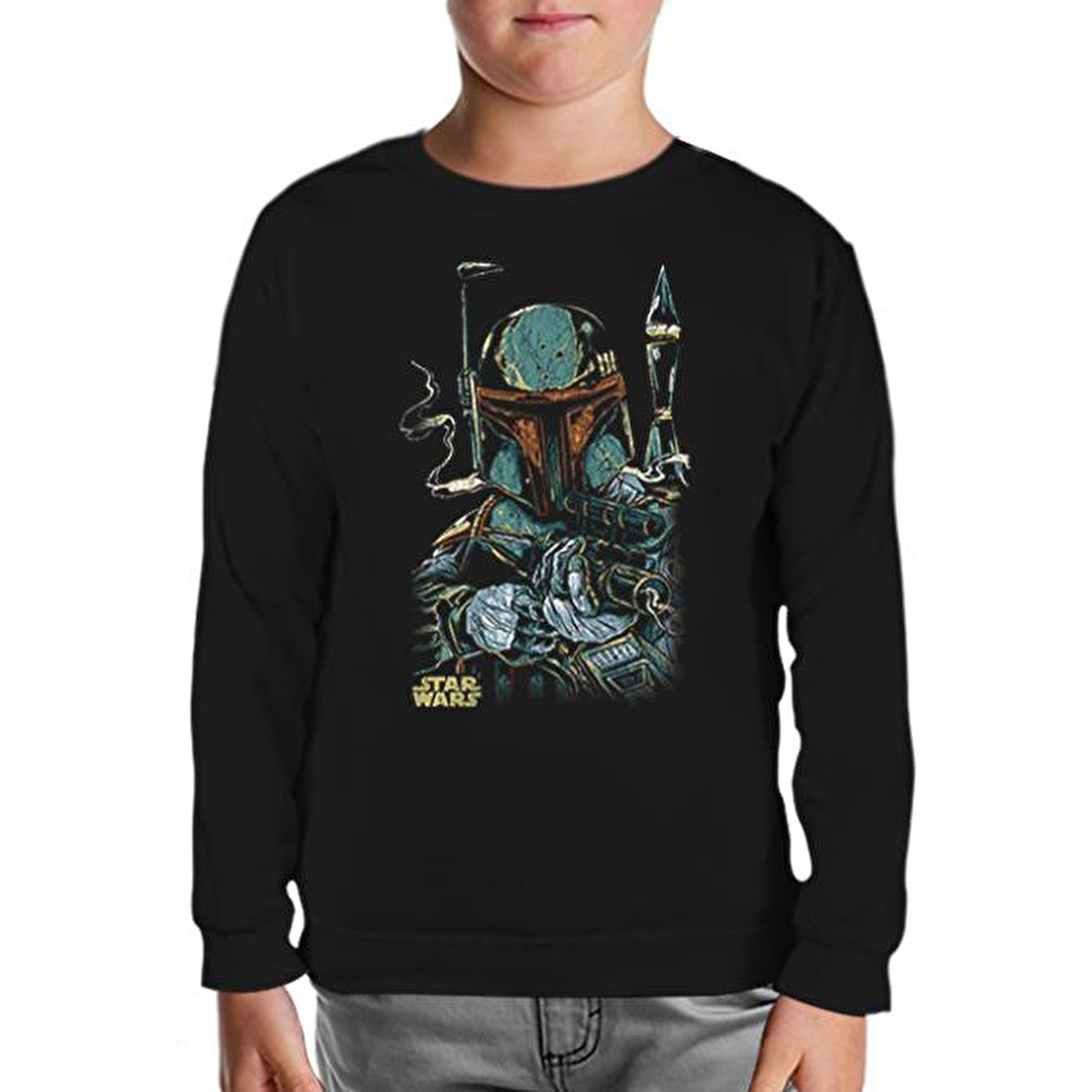 Star Wars - Gun Siyah Çocuk Sweatshirt