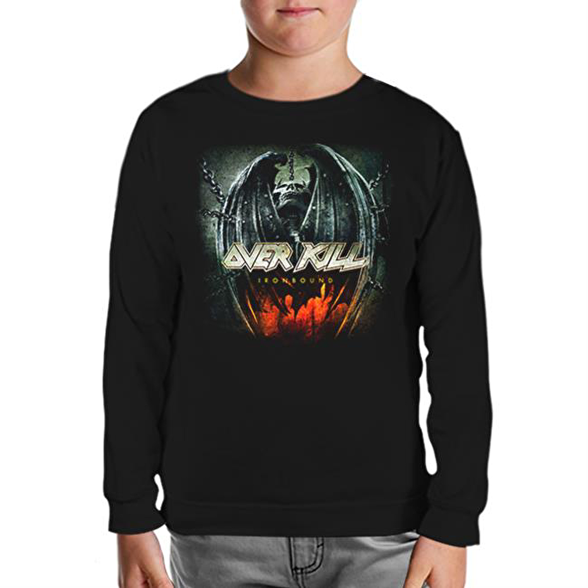 Overkill - Iron Bound Siyah Çocuk Sweatshirt