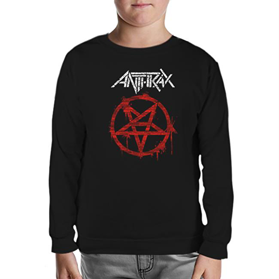 Anthrax - Logo Siyah Çocuk Sweatshirt