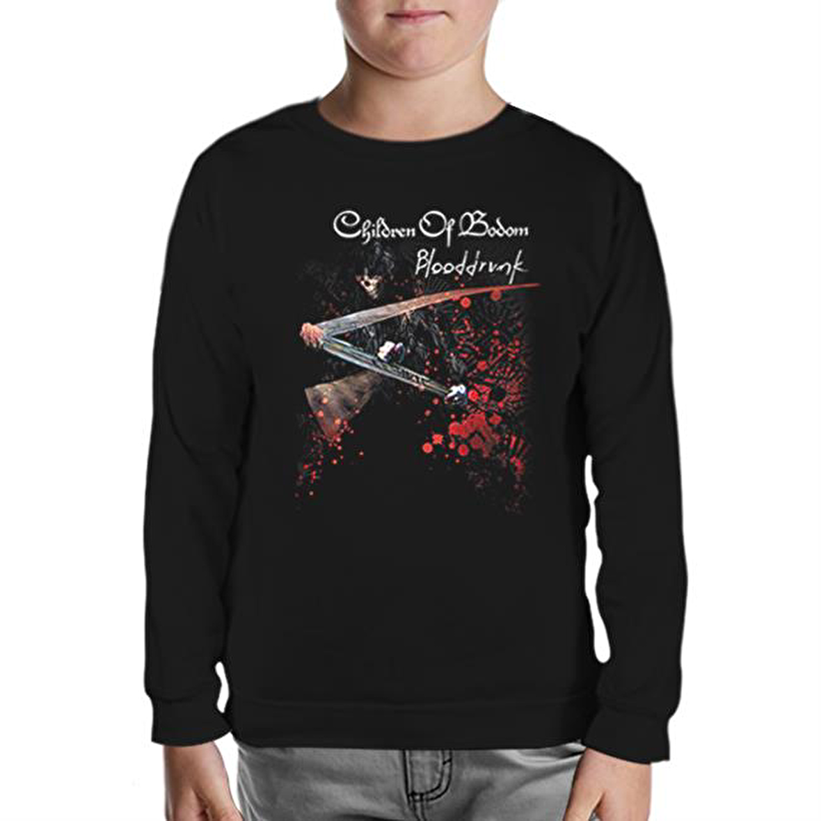 Children of Bodom - Blooddrunk Siyah Çocuk Sweatshirt