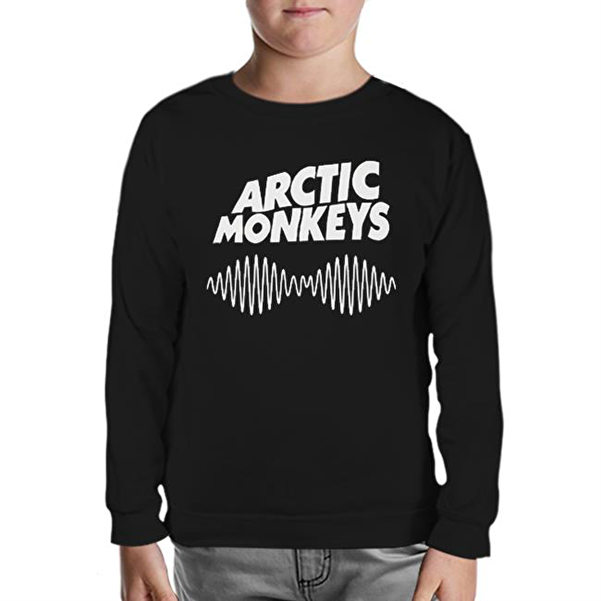 Arctic Monkeys - White Siyah Çocuk Sweatshirt