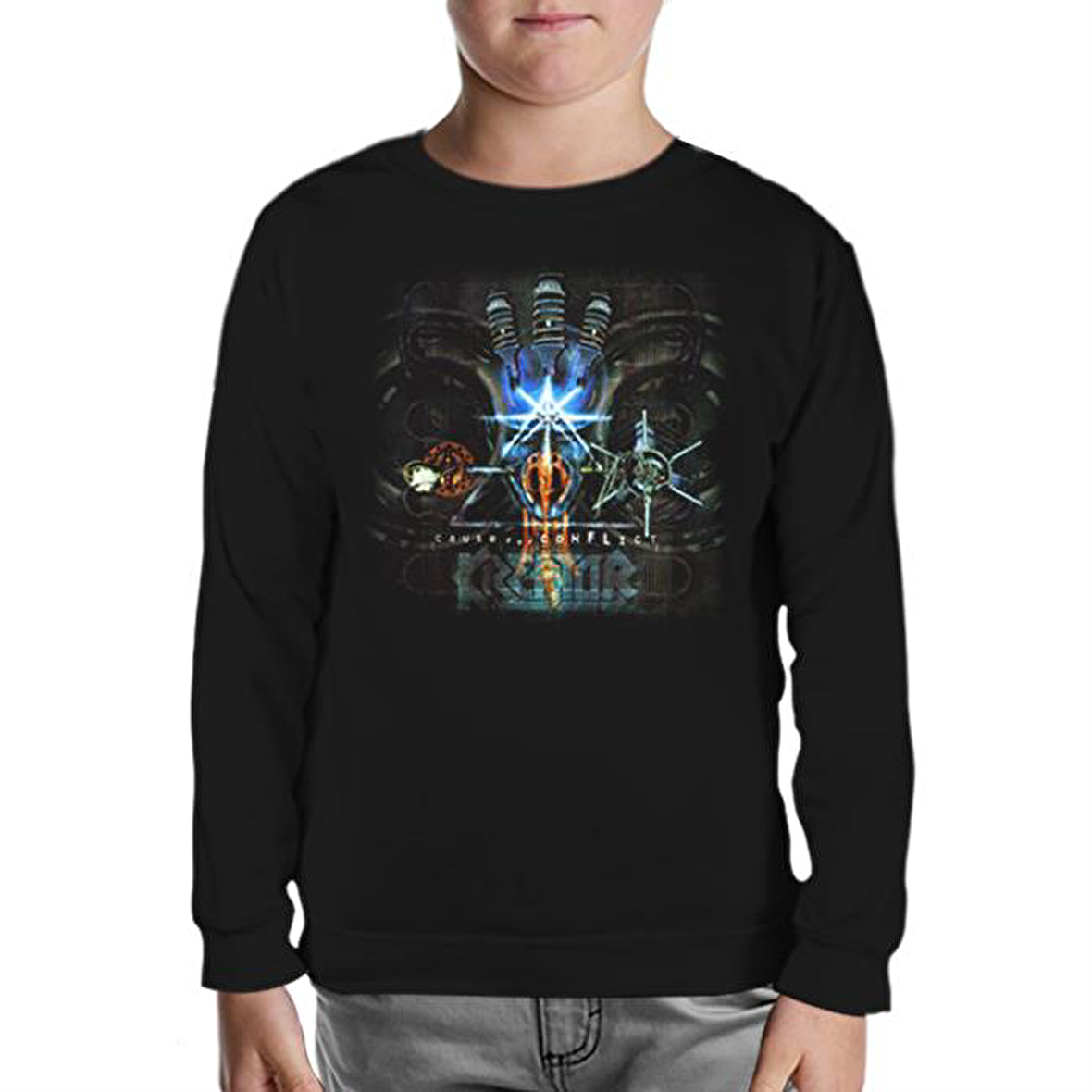 Kreator - Cause For Conflict Siyah Çocuk Sweatshirt