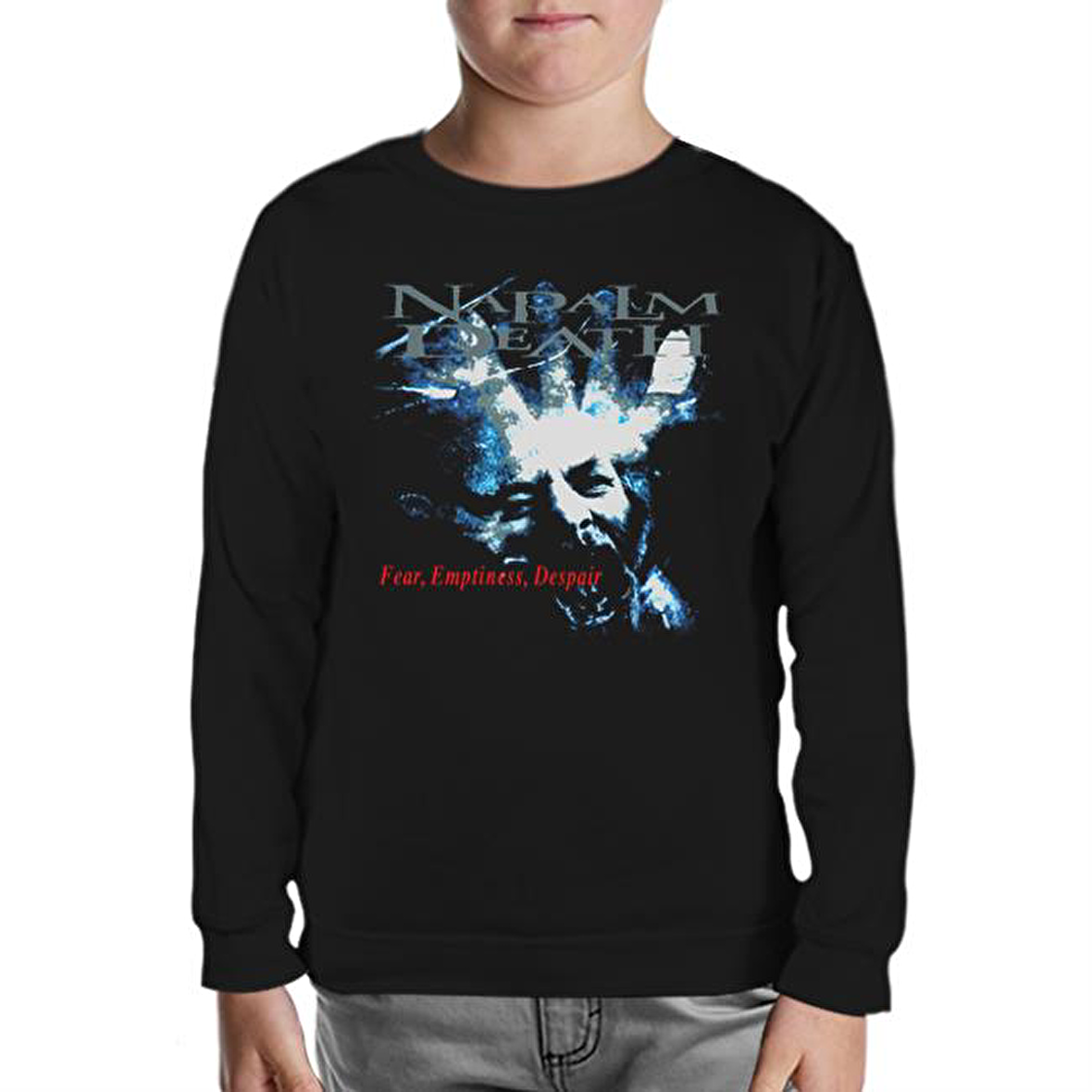 Napalm Death - Fear Emptiness Despair Siyah Çocuk Sweatshirt