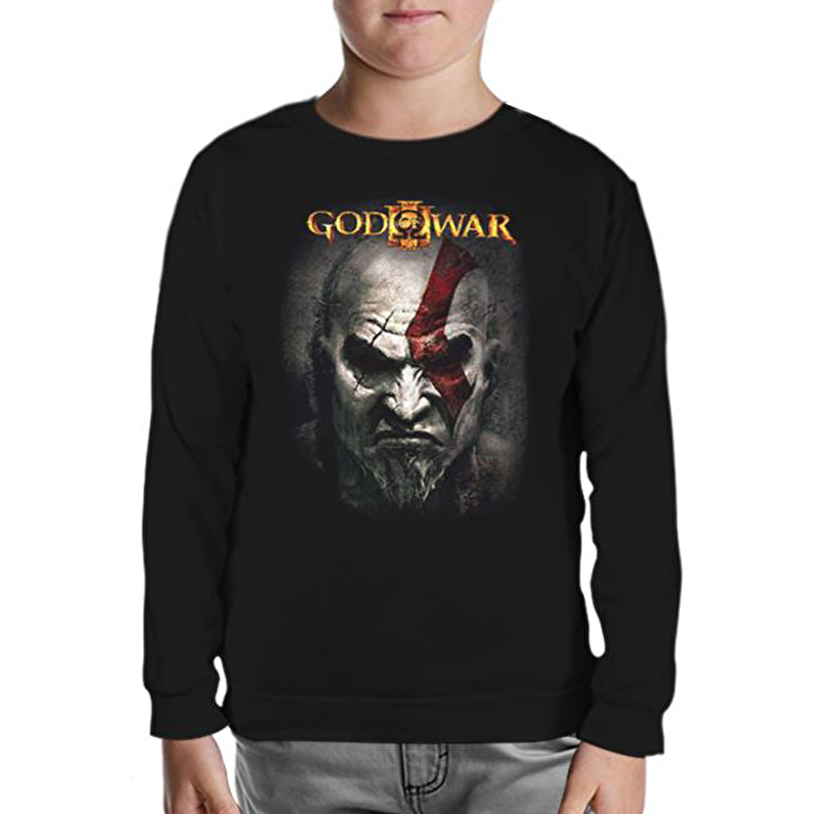 God of War 2 Siyah Çocuk Sweatshirt