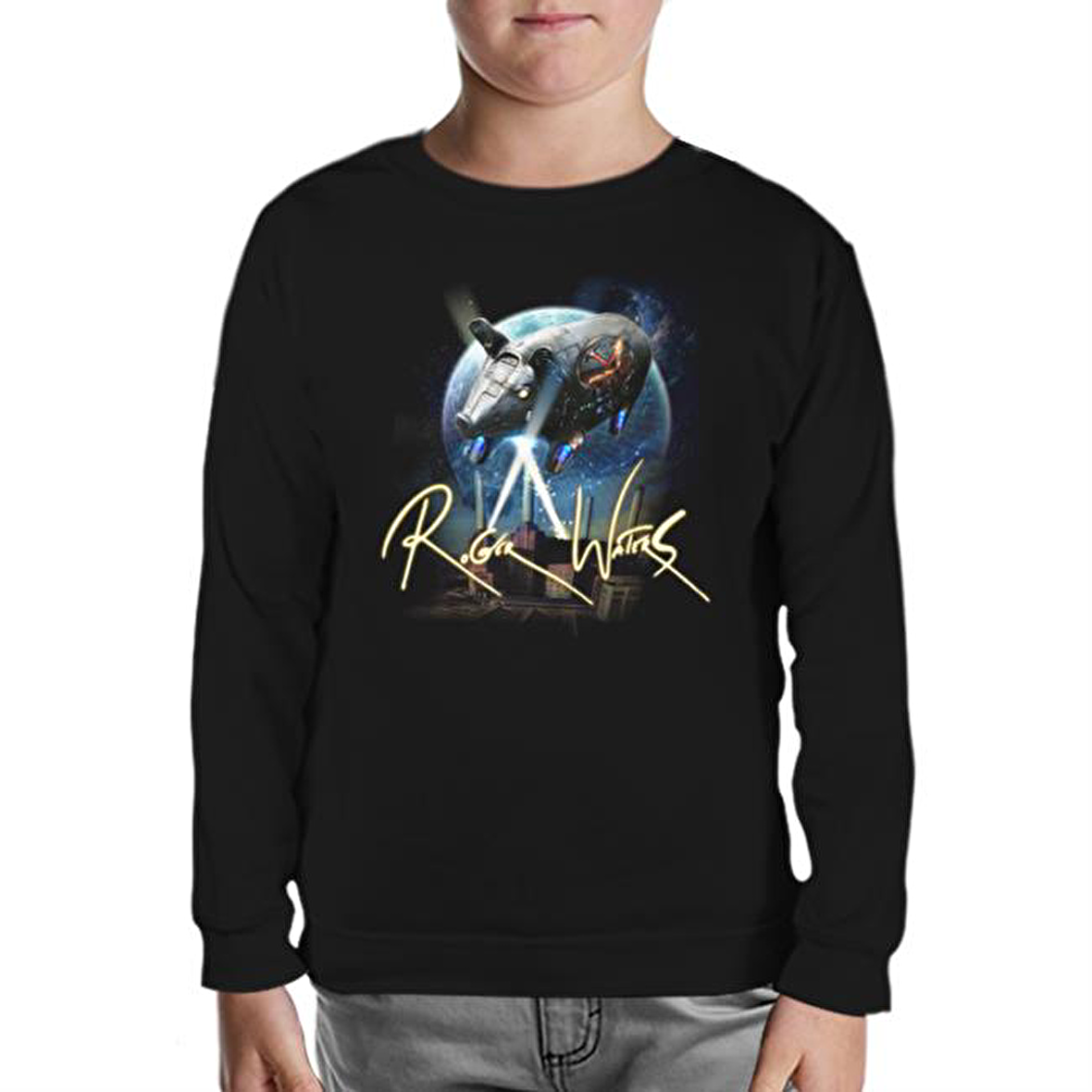 Pink Floyd - Roger Waters Siyah Çocuk Sweatshirt