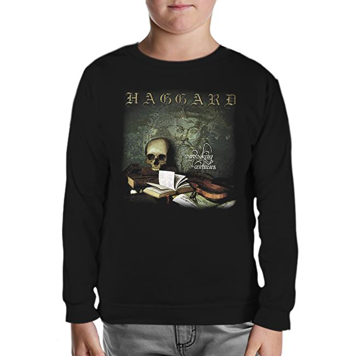Haggard - Awaking the Centuries Siyah Çocuk Sweatshirt