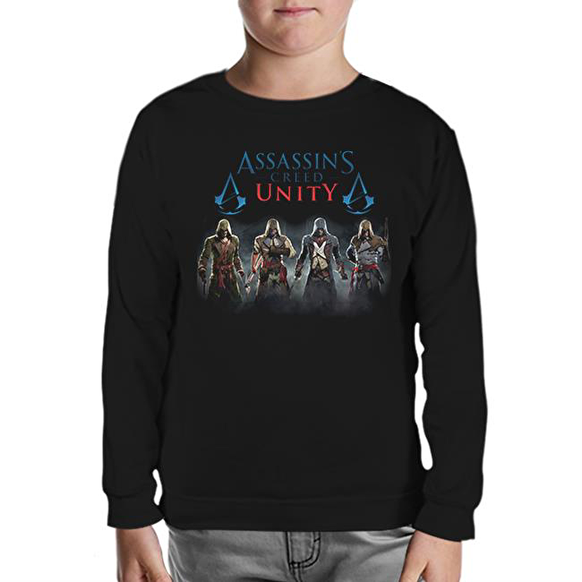Assassin's Creed - Unity Siyah Çocuk Sweatshirt