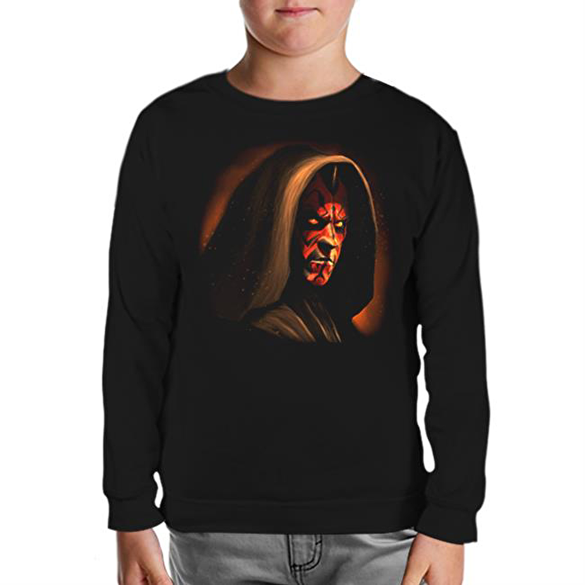 Darth Maul Siyah Çocuk Sweatshirt
