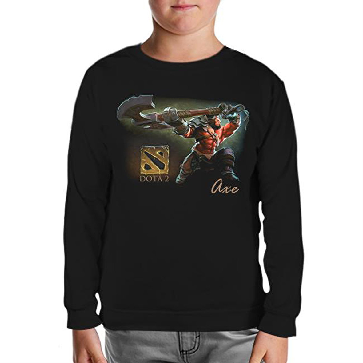Dota 2 - Axe Siyah Çocuk Sweatshirt
