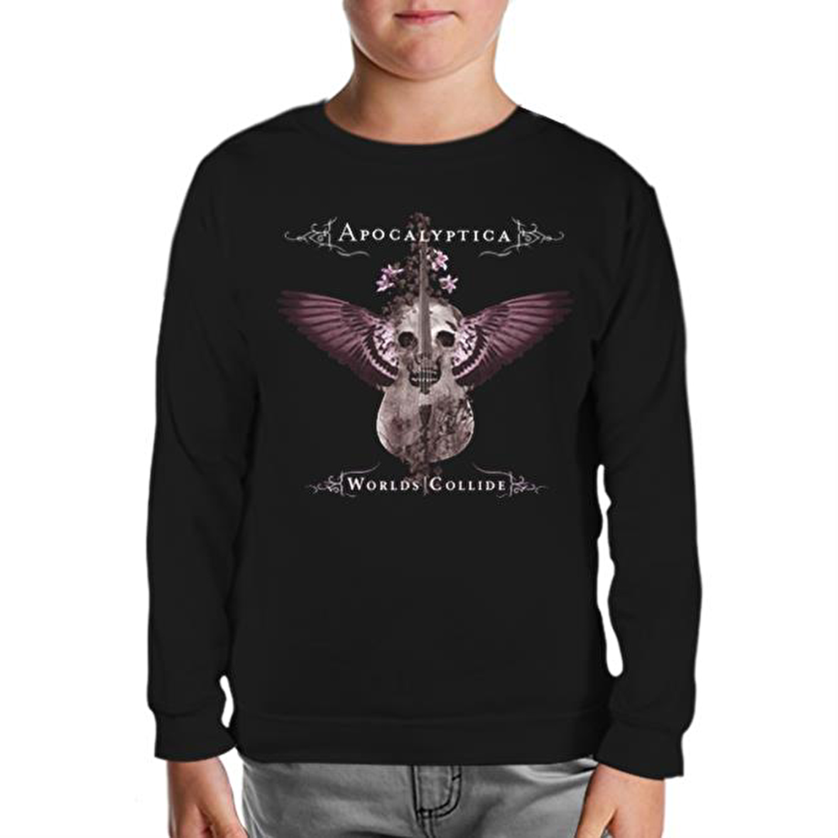 Apocalyptica - Worlds Collide Siyah Çocuk Sweatshirt