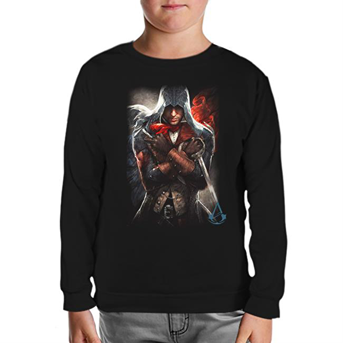 Assassin's Creed - Arno 2 Siyah Çocuk Sweatshirt