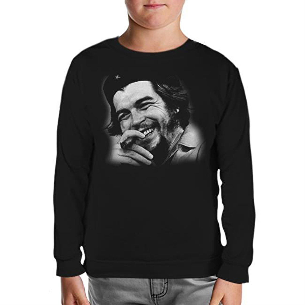 Che Guevara II Siyah Çocuk Sweatshirt