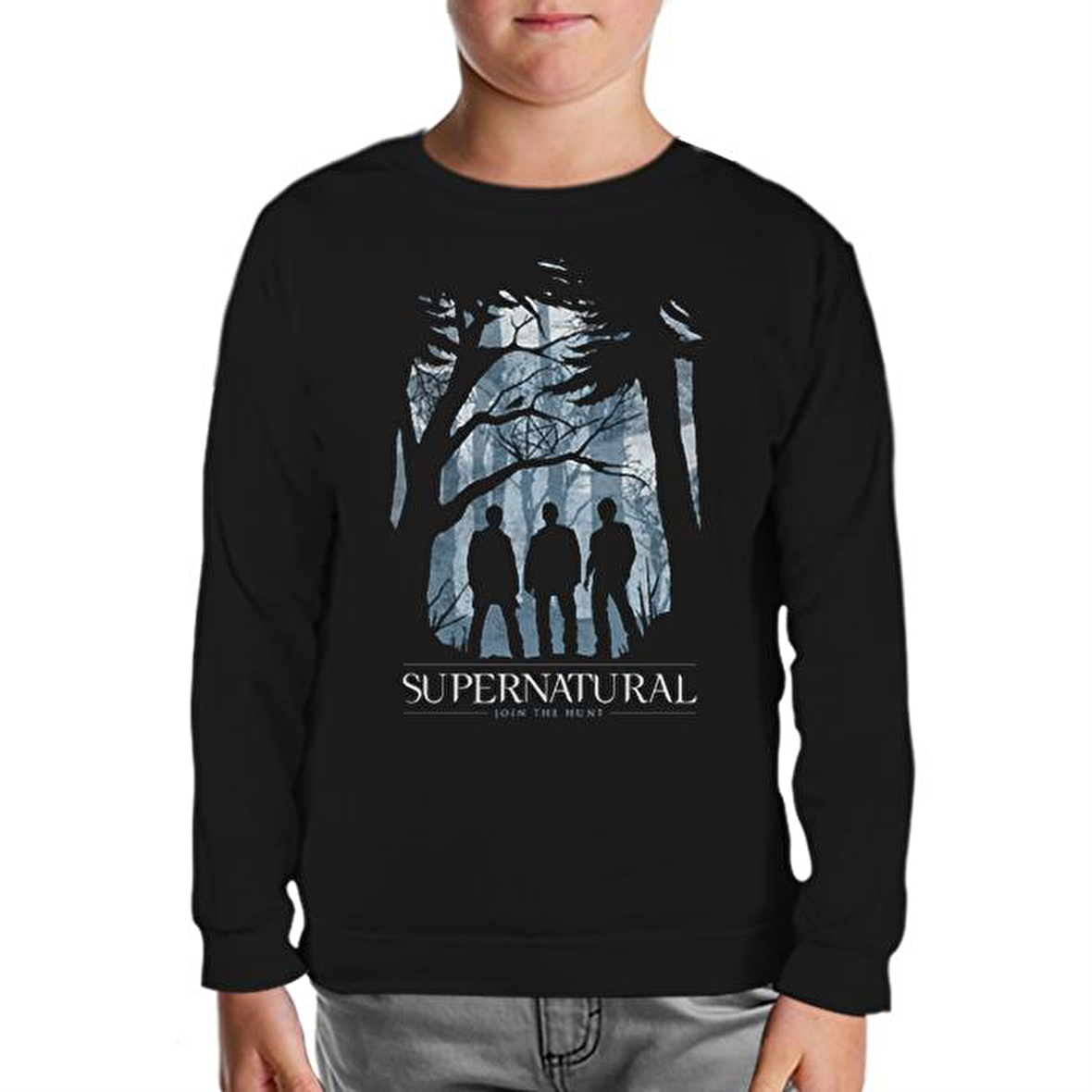 Supernatural - Join the Hunt II Siyah Çocuk Sweatshirt
