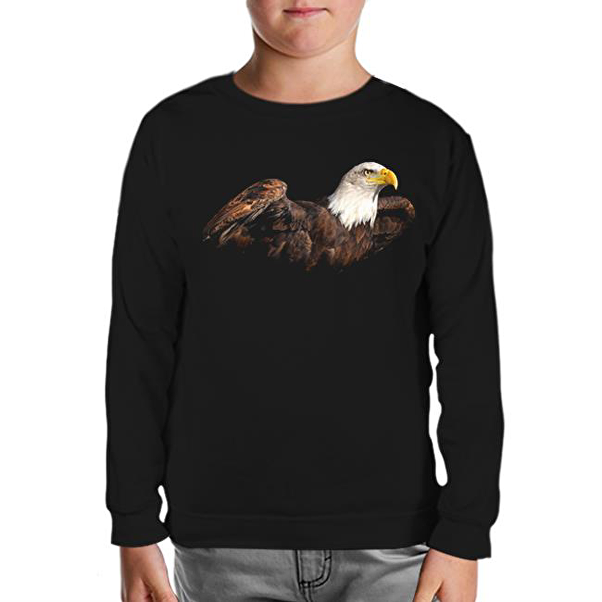 Kartal 2 Siyah Çocuk Sweatshirt
