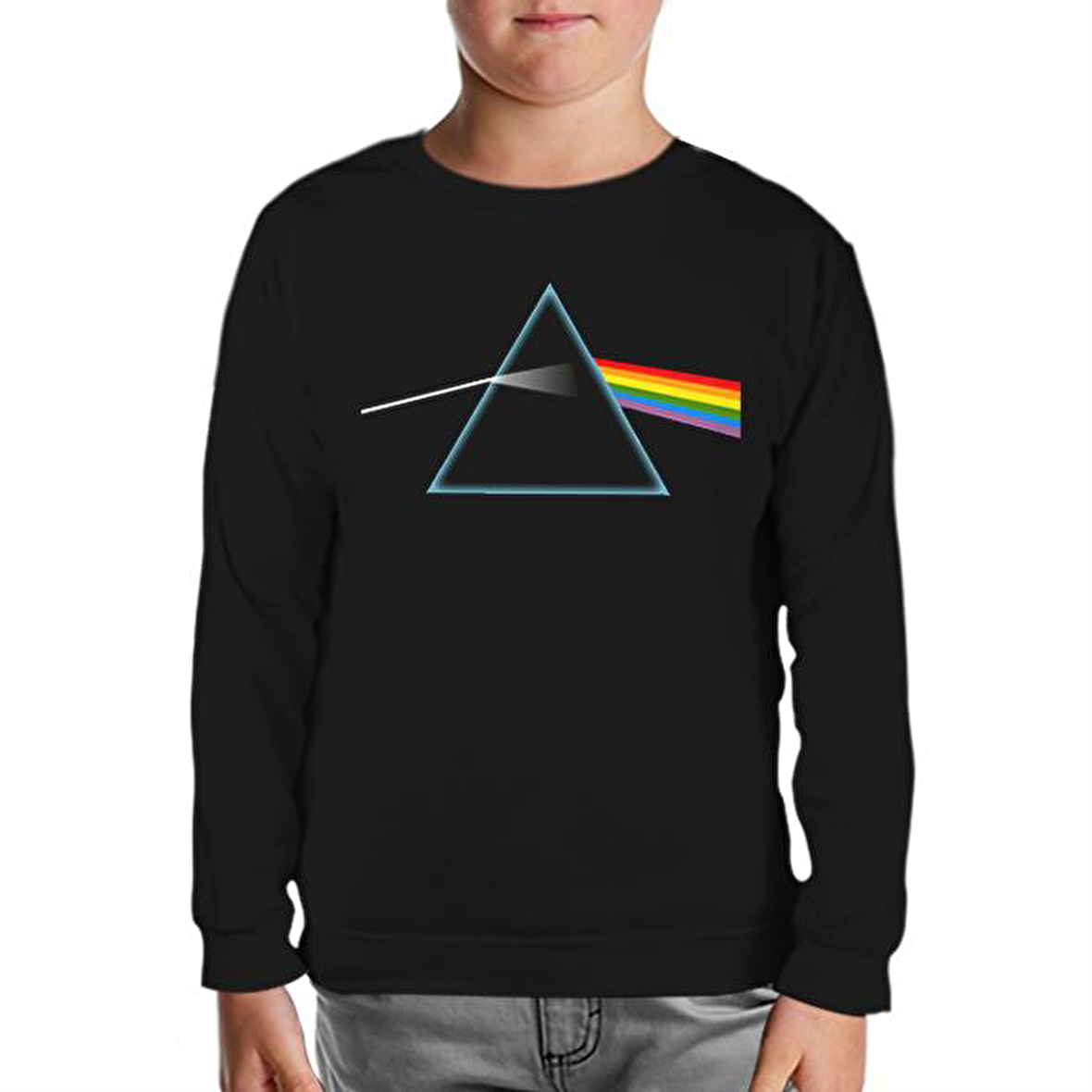 Pink Floyd - Dark Side of the Moon Siyah Çocuk Sweatshirt