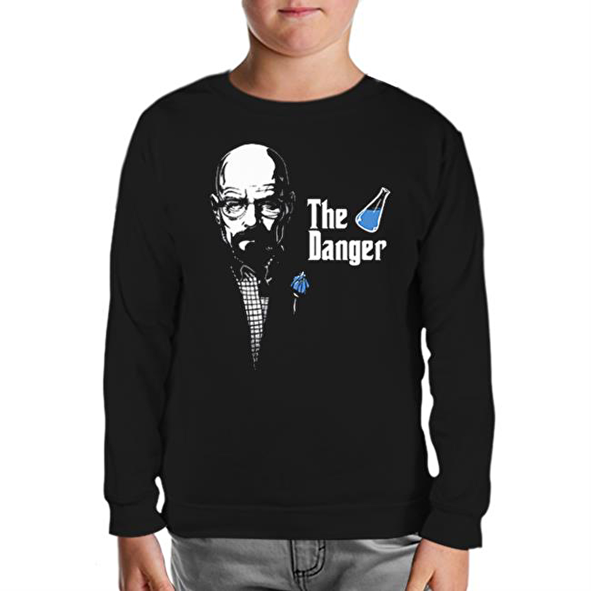 Breaking Bad - The Blue Danger Siyah Çocuk Sweatshirt