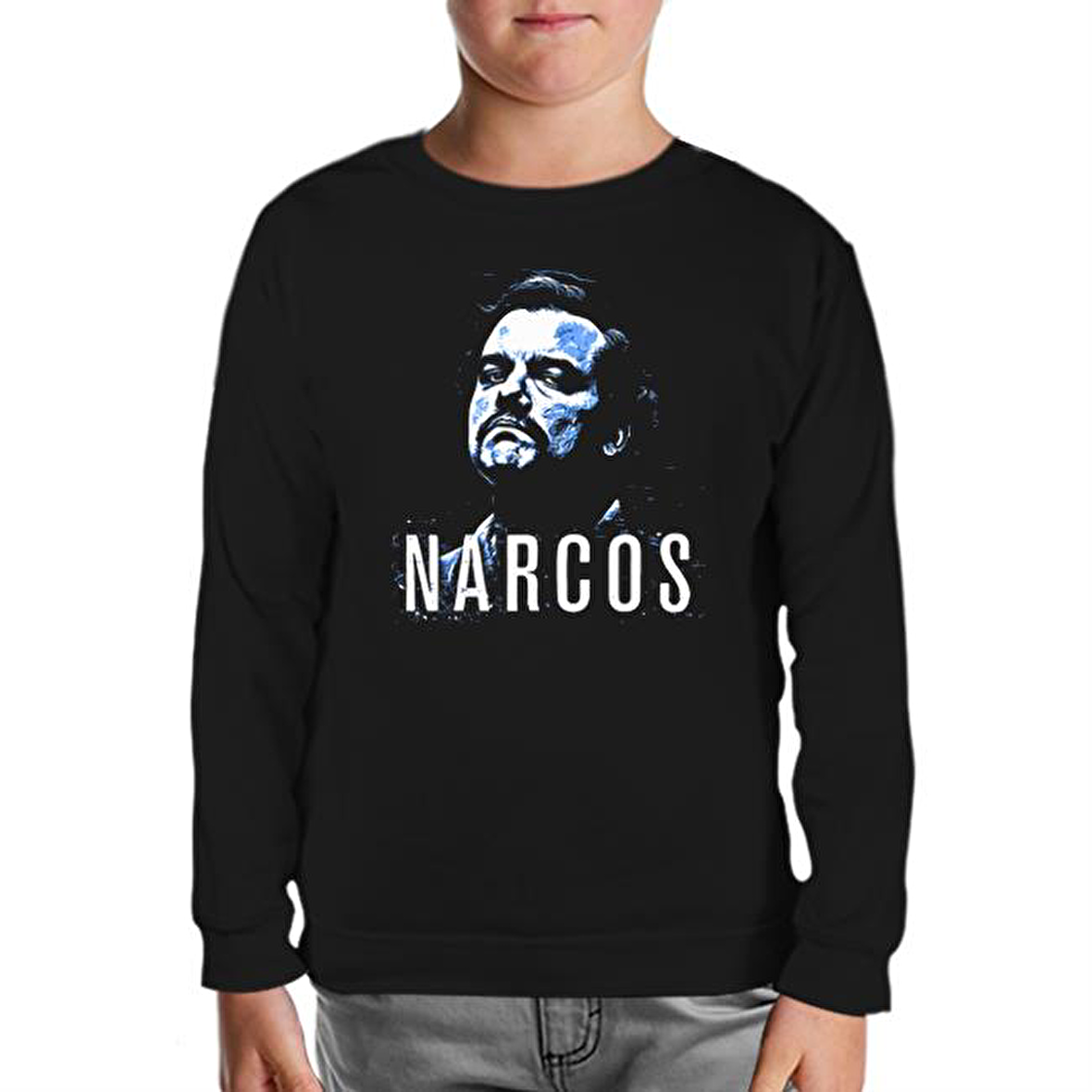 Narcos Siyah Çocuk Sweatshirt