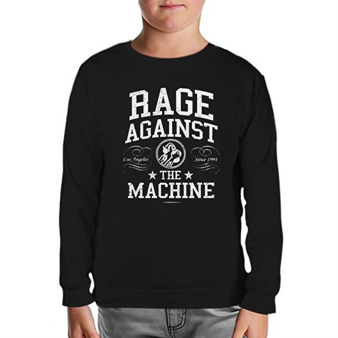 Rage Against the Machine Siyah Çocuk Sweatshirt