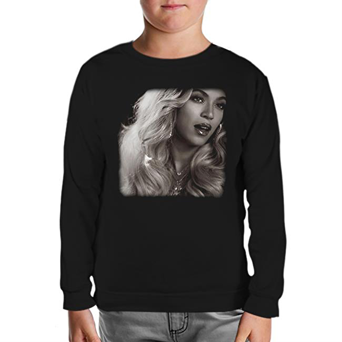 Beyonce - Star Siyah Çocuk Sweatshirt