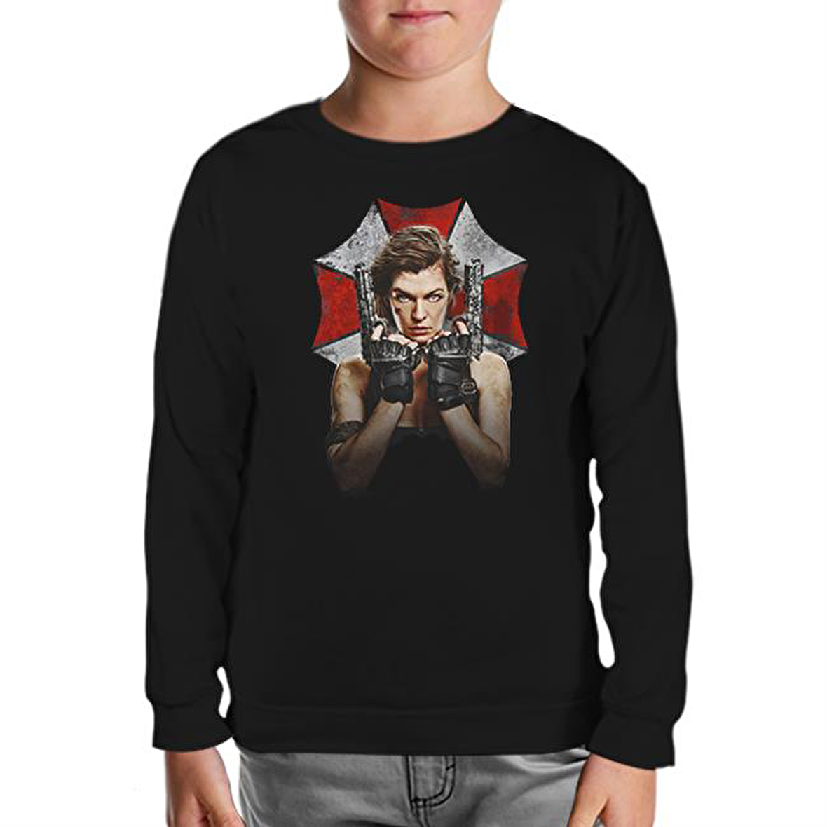 Resident Evil - The Final Siyah Çocuk Sweatshirt