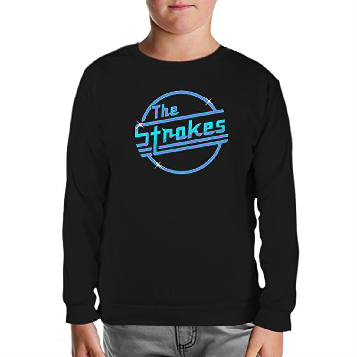 The Strokes - Logo Siyah Çocuk Sweatshirt